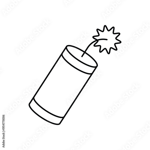 Firecrackers icon clean and modern vector illustration