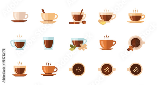 Set of flat black icons motorcycle transport symbols on white background, graphic design elements for websites and apps