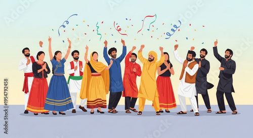 group of people jumping