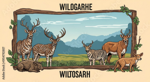 wild animals in the forest