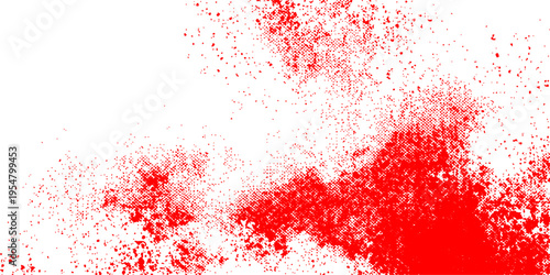 Artistic red wine splash and splatter illustration featuring a grunge ink texture with festive Christmas snow drops and a red paint design on a holiday backdrop
