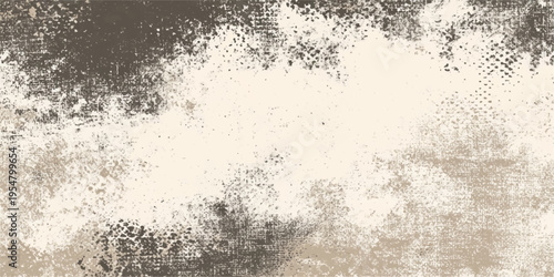 Abstract black and white grunge background with a cold blue winter ice texture featuring frozen water splashes and a vintage dirty glass pattern on an old paper wall