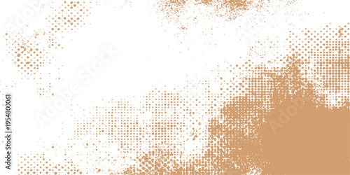 Abstract grunge blue wallpaper design featuring a dirty halftone texture with paint splash drops and a black ink frame border illustration on a vector paper backdrop style