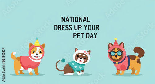 Pets in costumes celebrate national dress up your pet day with fun and playfulness