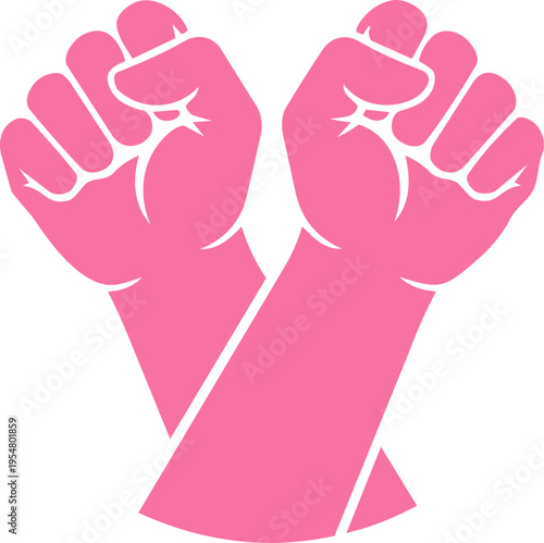 Empowerment Raised Fists – Feminist and Equality