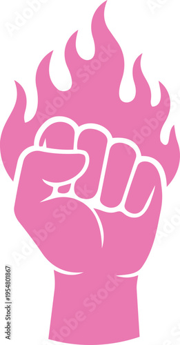 Women Rights Raised Fist – Strong Feminism and Equality