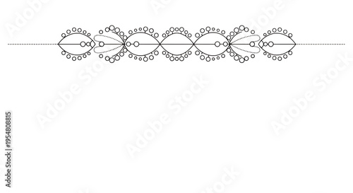 Abstract geometric chain pattern isolated on transparent... isolated on a transparent background