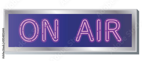 ネオンライト風のおしゃれなON AIRサイン・ランプ
