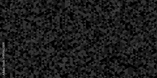 Abstract geometric wall tile and metal cube background triangle wallpaper. Seamless geometric pattern low polygon backdrop background. Gray diamond overlap polygonal background.