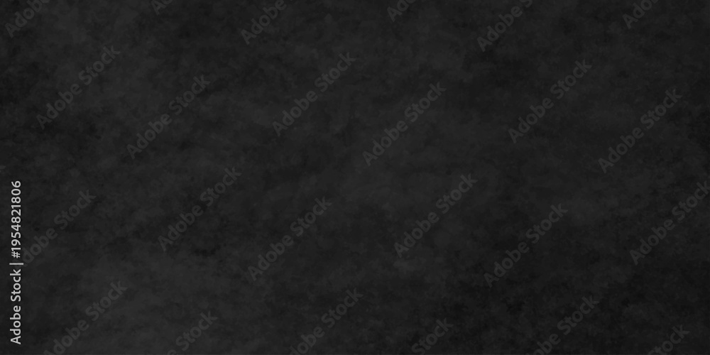 Fototapeta premium Dark charcoal grunge wall texture background. Dark black rough grunge surface with smoke edge. Black texture chalk board and black board.