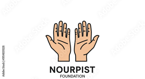 Open Human Hands with Caring Gesture Representing Charity and Support on Isolated White Background