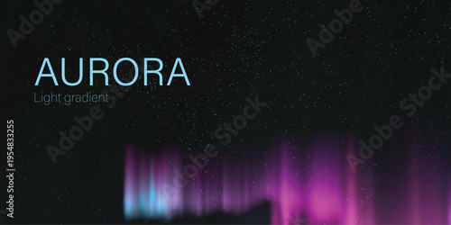 aurora light gradient abstract polar light beams
