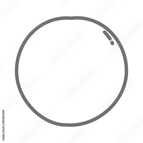 すもも・プラムのシンプルなラインアイコン