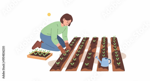 Nurturing Crops A Gardener s Dedication to Sustainable Agriculture