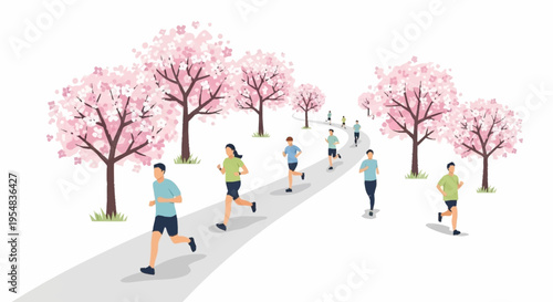 Springtime Jogging Enjoying Nature s Beauty While Exercising