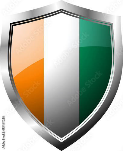 Côte dIvoire Flag Badge Free Download Côte dIvoire Flag Badge - GFXLoad