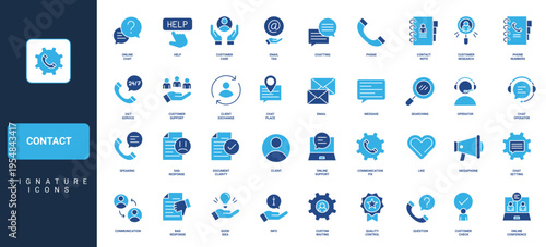 Customer support service, FAQ and info, feedback of experience glyph icon set. Online chat and email, help with client complaint by operator solid symbols vector illustration