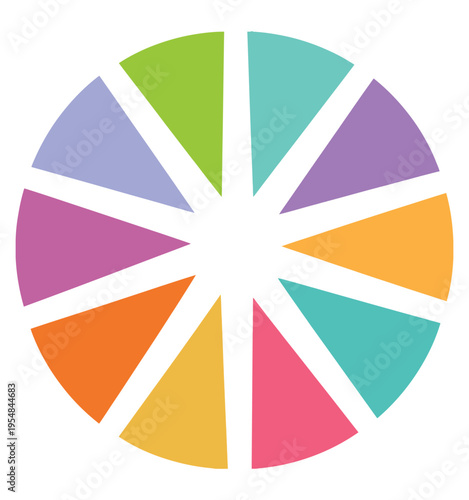 Free Download a vector illustration of a colour wheel, vibrant color spectrum diagram, artistic design tool, hue saturation and brightness guide, modern graphic element,visual design aid for education and projects. - GFXLoad