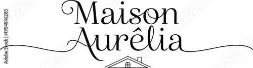 Elegant logo for Maison Aurélia with house icon