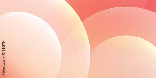 Modern sophisticated backdrop featuring glowing pink gradients and smooth overlapping circles eps10