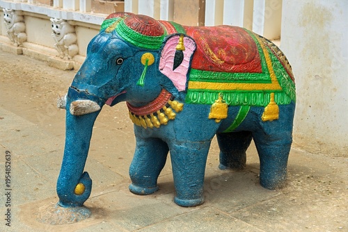 Royal Palace, Thanjavur, Tamil Nadu, India, 22-February-2026, elephant statue