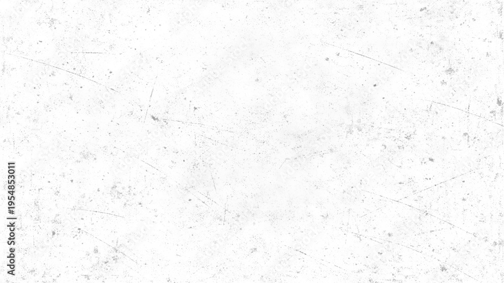 Fototapeta premium Scratched and dirty white surface with grey spots and lines texture background