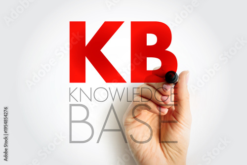 Wallpaper Mural KB Knowledge Base text on image representing organized digital information, data management, learning source, documentation, and structured system access for users in computing context Torontodigital.ca