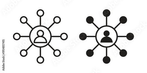 Affiliate marketing icon concept design set. Icon Element For Design