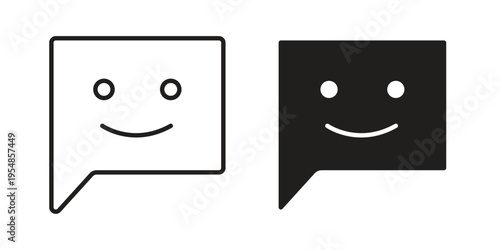 Ai chat bot icon concept design set. Icon Element For Design