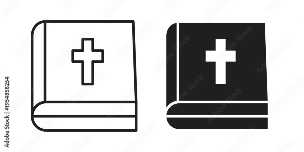 Obraz premium Bible icon concept design set. Icon Element For Design