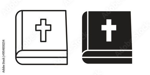 Bible icon concept design set. Icon Element For Design