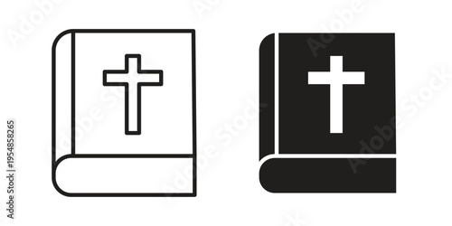 Bible icon concept design set. Icon Element For Design