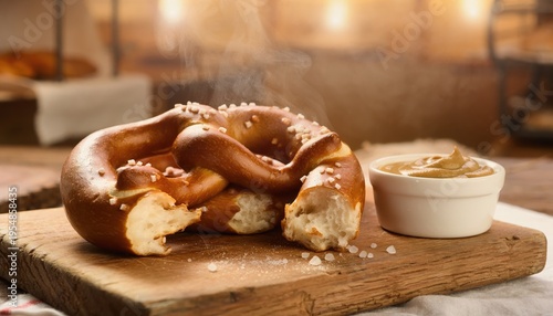 Pain artisanal doré frais boulangerie gros plan rustique