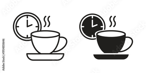 Break icon concept design set. Icon Element For Design