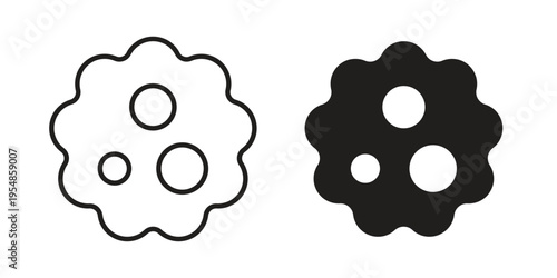 Cancer icon concept design set. Icon Element For Design