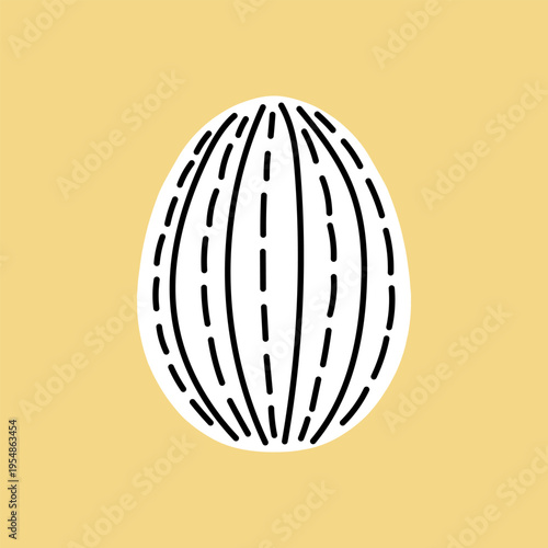 Easter egg icon. Illustration of Spring or Easter. Perfect for banner, postcard, poster, party and other decorations.