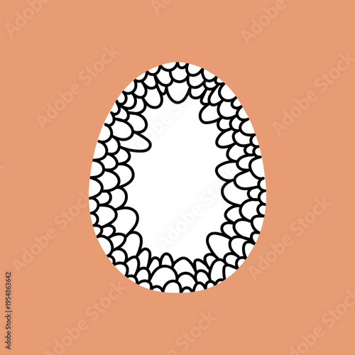 Easter egg icon. Illustration of Spring or Easter. Perfect for banner, postcard, poster, party and other decorations.