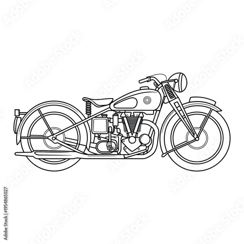 Black and white of a bicycle with a basket bike handlebars