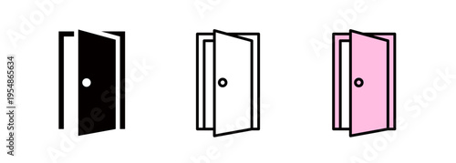 A simple door icon, an icon representing an entrance.