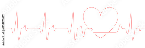 heart beat line heartbeat health continuous icon pulse rate medical art love. ekg heart beat line vector care ecg drawing logo draw life cardio illustration single medicine one healthy cardiogram wave