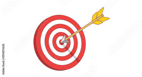 Vector target with arrow icon