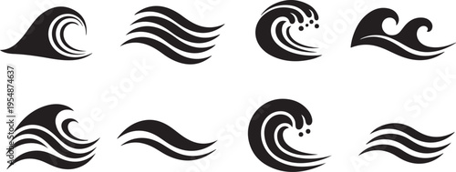 Black swirl and loop isolated on white background black loop black curl black squiggle