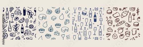 Graphic icon selection, business lifestyle doodles, creative design elements, hand drawn symbol set, social media icons, professional branding graphics, vector illustration pack