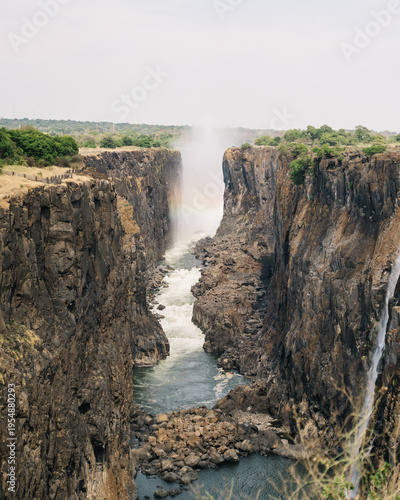 waterfall in the mountains