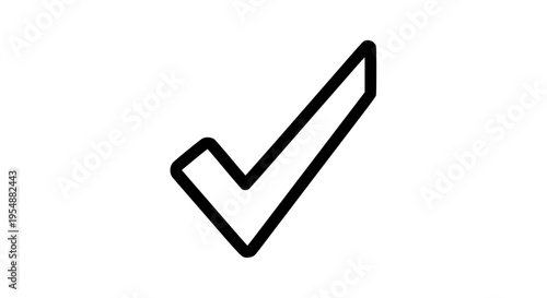 Bright check mark vector isolated, clean approval symbol for UI design, apps, and graphic elements