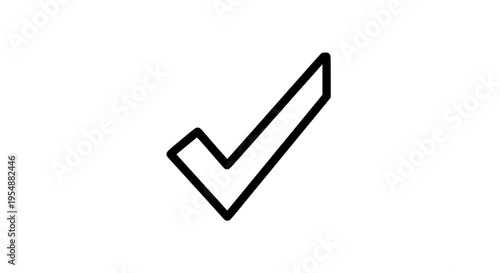 Bright check mark vector isolated, clean approval symbol for UI design, apps, and graphic elements