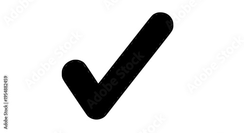 Bright check mark vector isolated, clean approval symbol for UI design, apps, and graphic elements