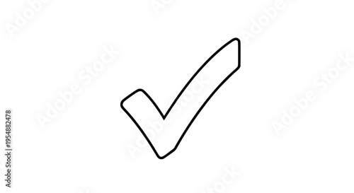 Bright check mark vector isolated, clean approval symbol for UI design, apps, and graphic elements