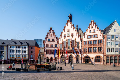 Canvas Print Römer, Frankfurt am Main, Hessen, Deutschland