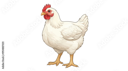 broiler isolated on white